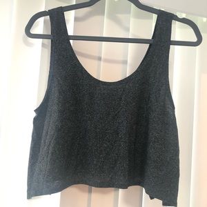 Abercrombie & Fitch Grey Heather Crop Top S